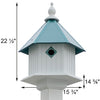 Gardenia Bird House with Verdigris Roof