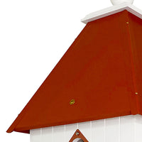 Plantation Bird House with Redwood Colored Roof