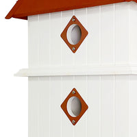 Plantation Bird House with Redwood Colored Roof
