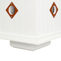 Plantation Bird House with Redwood Colored Roof