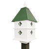 Plantation Bird House with Spruce Green Roof
