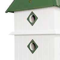 Plantation Bird House with Spruce Green Roof