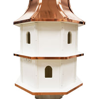 Amish Made Poly Premier Large Bird House with Copper Roof