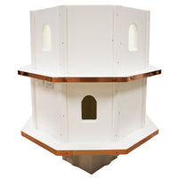 Amish Made Poly Premier Large Bird House with Copper Roof