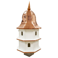 Amish Made Poly Premier Large Bird House with Copper Roof