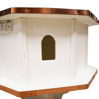 Amish Made Poly Premier Large Bird House with Copper Roof