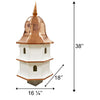 Amish Made Poly Premier Large Bird House with Copper Roof