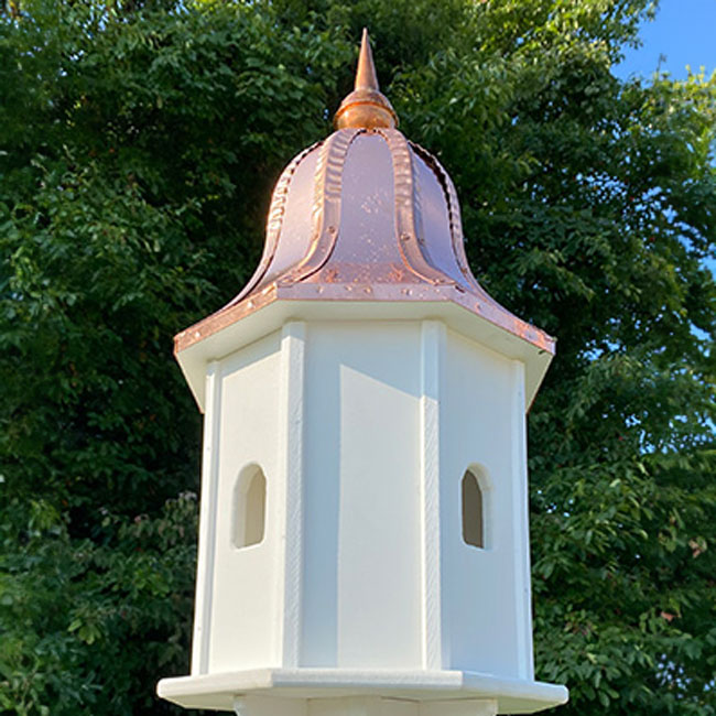 Amish Crafted Poly Premier Bird House with Copper Roof