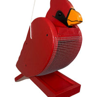 Amish Cardinal Shaped Bird Feeder