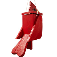 Amish Crafted Cardinal Shaped Novelty Bird House