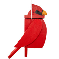 Amish Crafted Cardinal Shaped Novelty Bird House