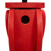 Amish Crafted Cardinal Shaped Novelty Bird House