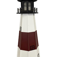 Amish Montauk Lighthouse, Cherrywood & White, 58"