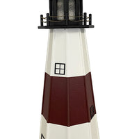 Amish Montauk Lighthouse, Cherrywood & White, 58"