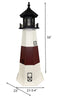 Amish Montauk Lighthouse, Cherrywood & White, 58"