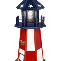 Amish Cape Henry Lighthouse, Patriotic, 34.5in. H