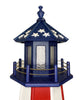 Amish Patriotic Striped Lighthouse, 57"H