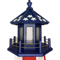 Amish Patriotic Striped Lighthouse, 57"H