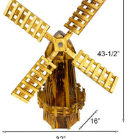 Amish Wooden Windmill, Medium, 43.5"H