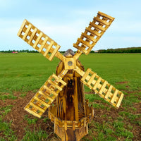 Amish Wooden Windmill, Medium, 43.5"H