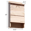 Bat House with Two Exclusion Tubes, Triple Celled, 250 Bats
