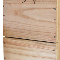 Bat House with Two Exclusion Tubes, Triple Celled, 250 Bats