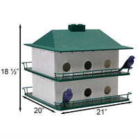 Heath 12-Room Two-Story Purple Martin House & Decoys