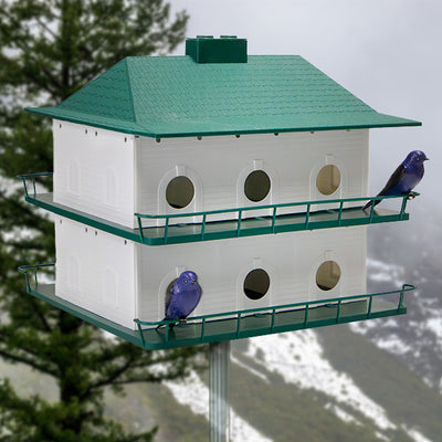 Heath 12-Room Two-Story Purple Martin House & Decoys