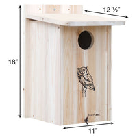 Premium Screech Owl or Kestrel House