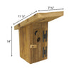 Amish Made Outhouse Rustic Birdhouse