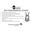 Bat Condominium, 50 bats - BirdHousesAndBaths.com