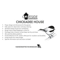 Chickadee House - BirdHousesAndBaths.com