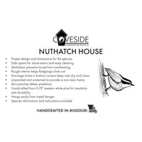 Nuthatch House - BirdHousesAndBaths.com