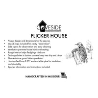 Flicker House - BirdHousesAndBaths.com