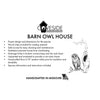 Barn Owl House, Unassembled - BirdHousesAndBaths.com