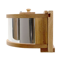 Panoramic In-House Bird Feeder with Mirrored Back