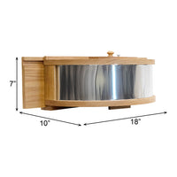 Panoramic In-House Bird Feeder with Mirrored Back