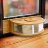 Panoramic In-House Bird Feeder with Mirrored Back