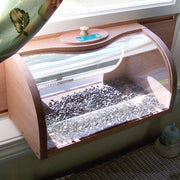 In-House Breadbox Window Bird Feeder with Mirror - BirdHousesAndBaths.com