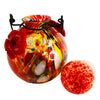 LunaLite Globe Hummingbird Feeder, Red - BirdHousesAndBaths.com