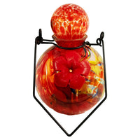 LunaLite Globe Hummingbird Feeder, Red - BirdHousesAndBaths.com