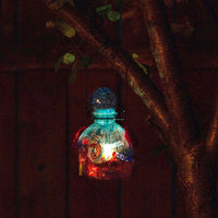 LunaLite Bell Hummingbird Feeder, Aqua/Red