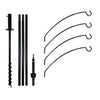 Erva - Nine Piece Pole Kit with 4 Extended Arms, 80"H