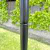 Erva Five Piece Birding Pole Kit w/ Triple Hanger, Black, 9'