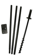 Erva Birding Pole with Ground Auger, 6' 8"H x 1" O.D. - BirdHousesAndBaths.com