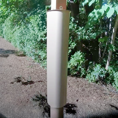 Post Mounted Tall Squirrel Baffle