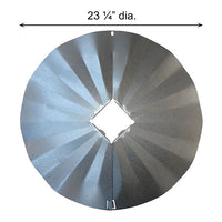 Post Mounted Galvanized Squirrel Baffle, 23.25"