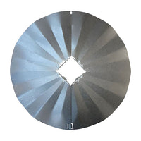 Post Mounted Galvanized Squirrel Baffle, 23.25"