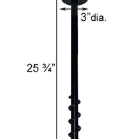 Erva Ground Socket for 1" Outer Diameter Pole