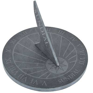 Slate Sundial, Gray, 9.75" dia.